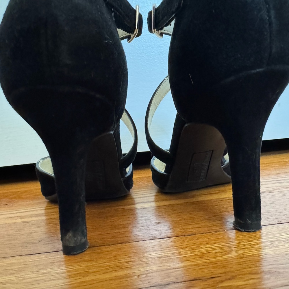 Anne Klein Black Strappy Heels - Picture 4 of 5